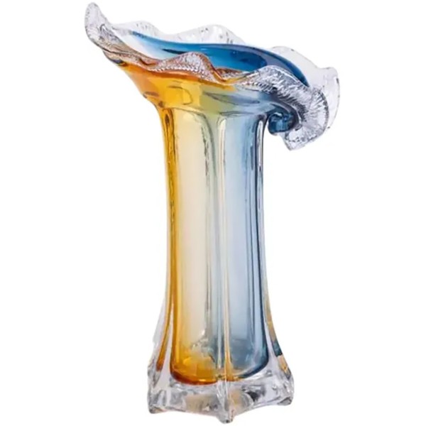 Фото - Ваза Yiwu Crystal Coast 29 см желто-синий (HP-9-4)